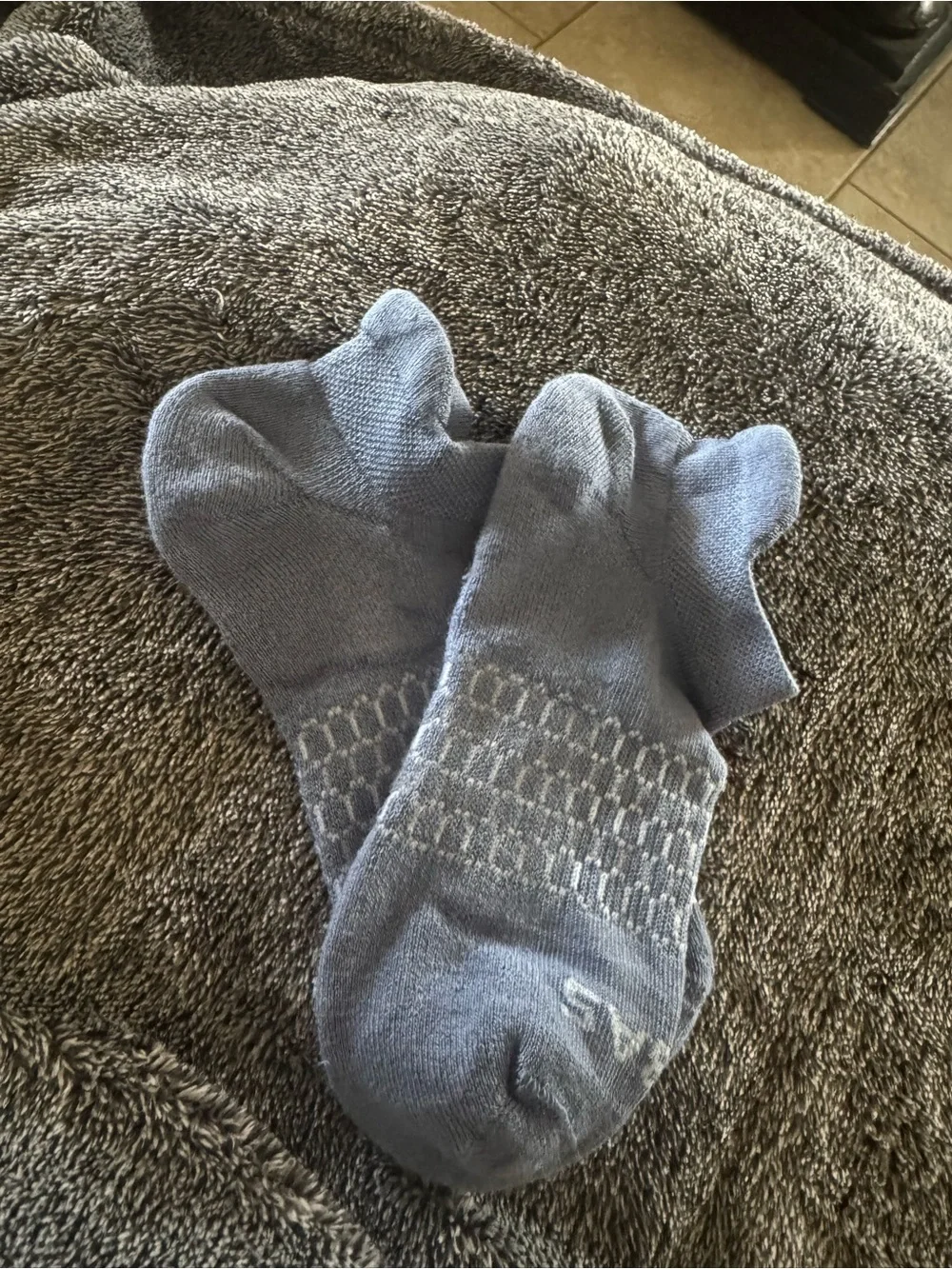 New Bombas Midweight Performance Socks Gray/pink, Gray Blue & White SZ SM 4-7.5